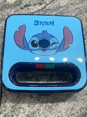 Disney Light Blue Stitch Winking waffle maker
